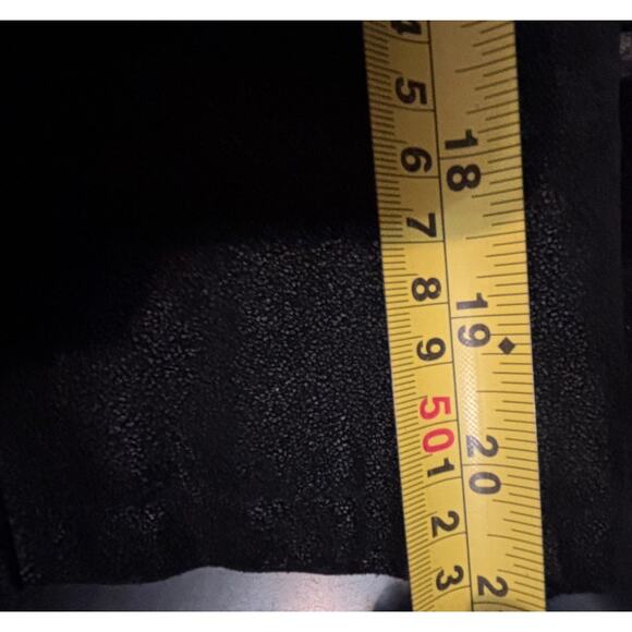 Levi's Faux Suede Moto Biker Jacket S Black Zipper & Pockets Wrists Buckled Hips - Picture 14 of 16